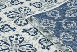 Teppich COLOR 19246/969 SISAL Blumen Weiß