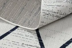 Teppich COLOR 47272/396 SISAL Diamanten Quadrate Weiß