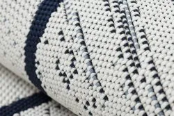 Teppich COLOR 47272/396 SISAL Diamanten Quadrate Weiß