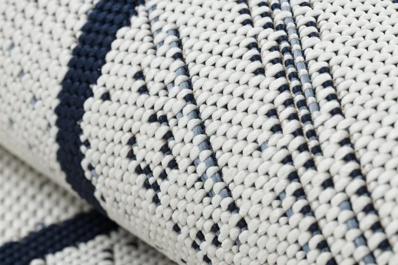 Teppich COLOR 47272/396 SISAL Diamanten Quadrate Weiß