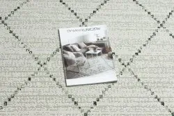 Teppich COLOR 19436/062 SISAL Diamanten Quadrate Beige