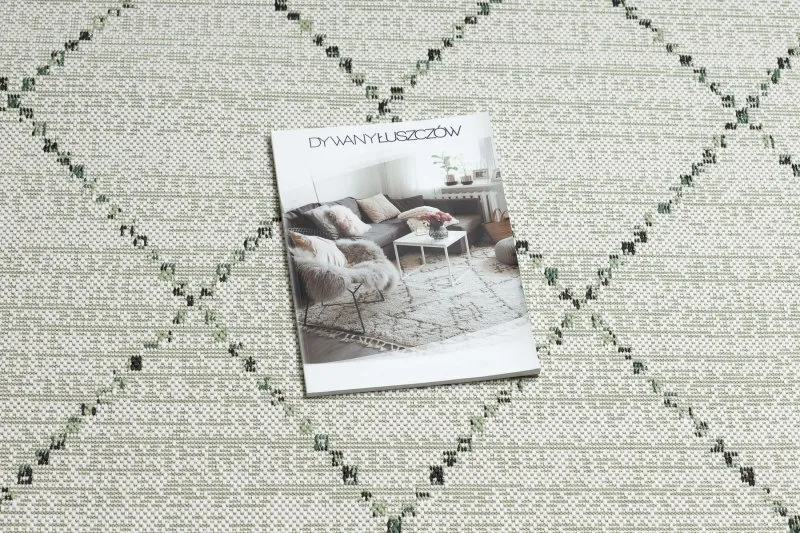 Teppich COLOR 19436/062 SISAL Diamanten Quadrate Beige