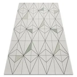 Teppich COLOR SISAL Diamanten Dreiecke Creme