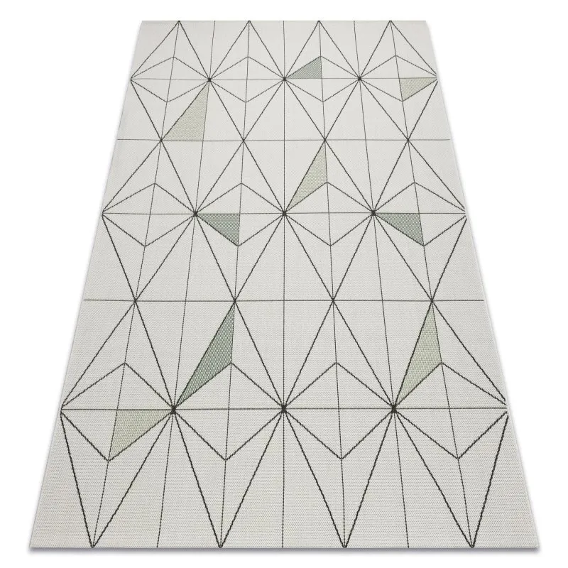 Teppich COLOR 19447/062 SISAL Diamanten Dreiecke Creme
