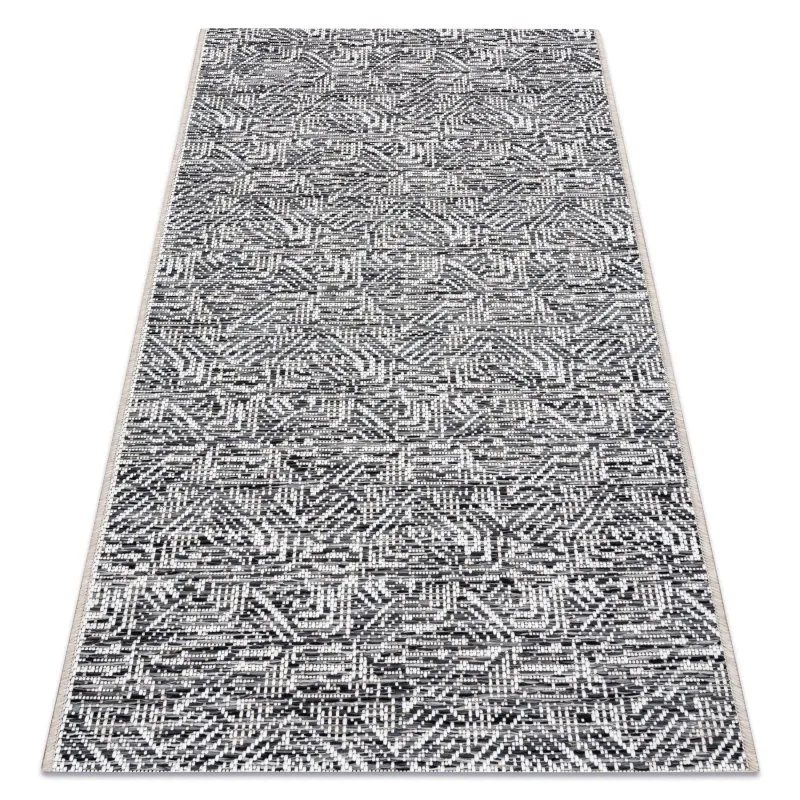 Teppich COLOR 47373960 SISAL Labyrinth grau / beige