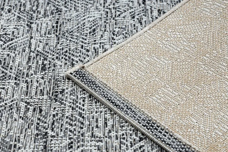 Teppich COLOR 47373960 SISAL Labyrinth grau / beige