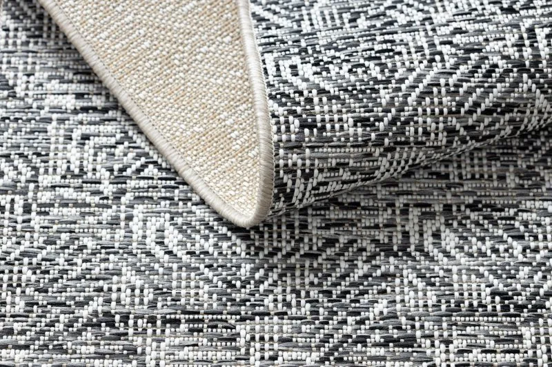 Teppich COLOR 47373960 SISAL Labyrinth grau / beige