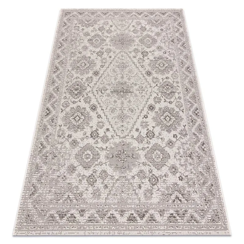 Teppich COLOR 19521260 SISAL Ornament, Rahmen beige