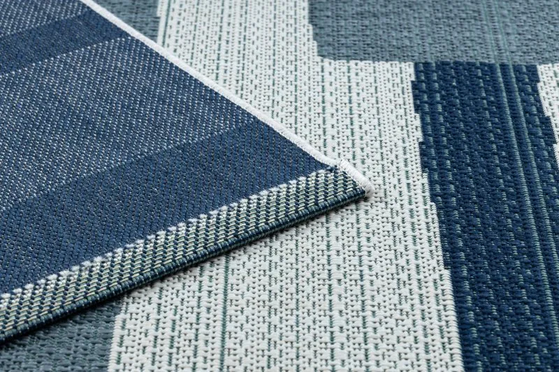 Teppich COLOR 19676369 SISAL Linien beige / blau
