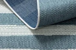 Teppich COLOR 19676369 SISAL Linien beige / blau