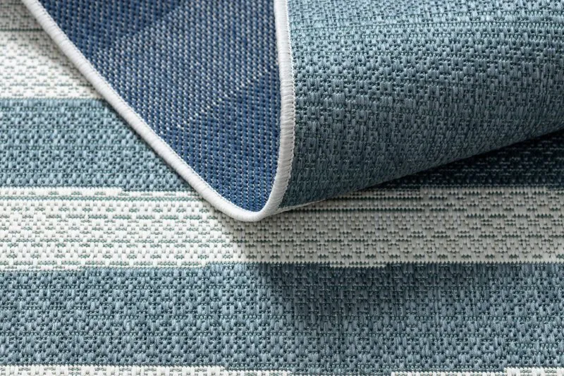 Teppich COLOR 19676369 SISAL Linien beige / blau
