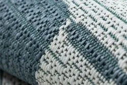 Teppich COLOR 19676369 SISAL Linien beige / blau