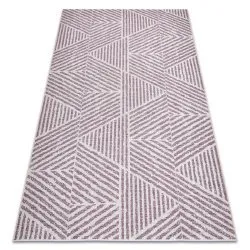Teppich COLOR 47176260 SISAL Linien, Dreiecke, Zickzack beige / erröten rosa