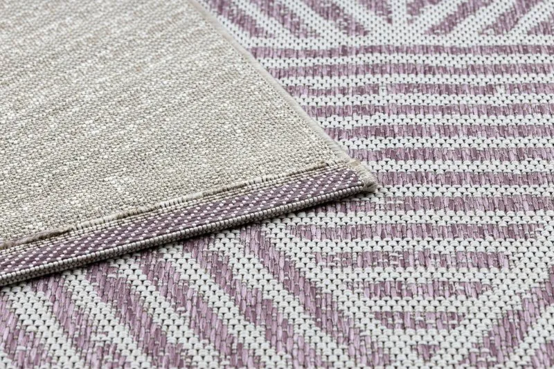 Teppich COLOR 47176260 SISAL Linien, Dreiecke, Zickzack beige / erröten rosa