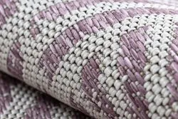 Teppich COLOR 47176260 SISAL Linien, Dreiecke, Zickzack beige / erröten rosa