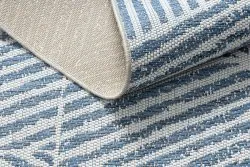 Teppich COLOR 47176360 SISAL Linien, Dreiecke, Zickzack beige / blau