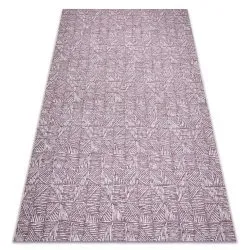 Teppich COLOR 47373260 SISAL Linien, Dreiecke, Fischgrätenmuster violett / beige