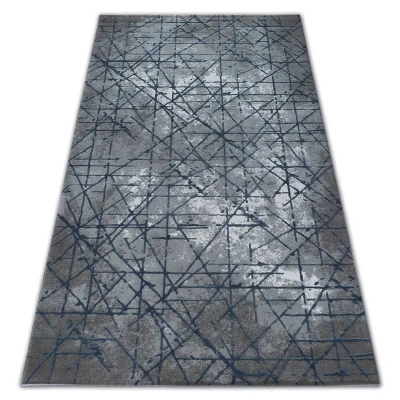 Teppich ACRYL VALENCIA 3949 INDUSTRIAL grau / blau