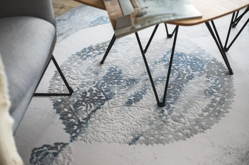 Teppich ACRYL VALENCIA 5040 ORIENT Blau/Grau