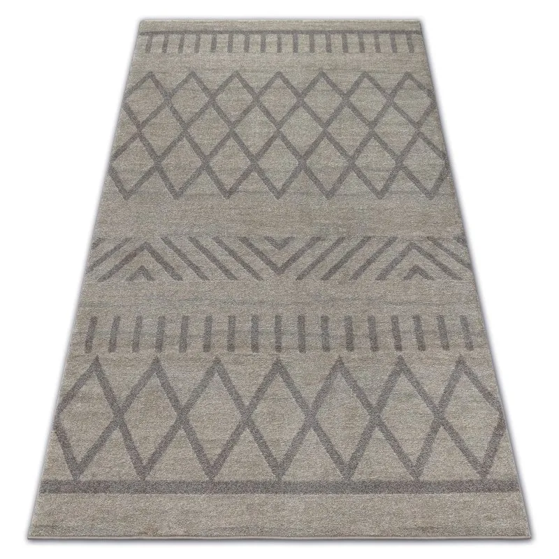 Teppich SOFT 8034 ETHNO BOHO sahne / hellbraun