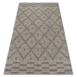 Teppich SOFT KARO PATTERN sahne / hellbraun