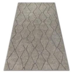 Teppich SOFT ZICKZACK BOHO Sahne / Hellbraun