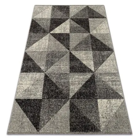 Teppich FEEL 5672/16811 DREIECKE grau / anthrazit / creme