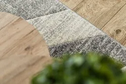 Teppich FEEL 5673/16811 FISCHGRÄTENMUSTER grau / anthrazit / creme