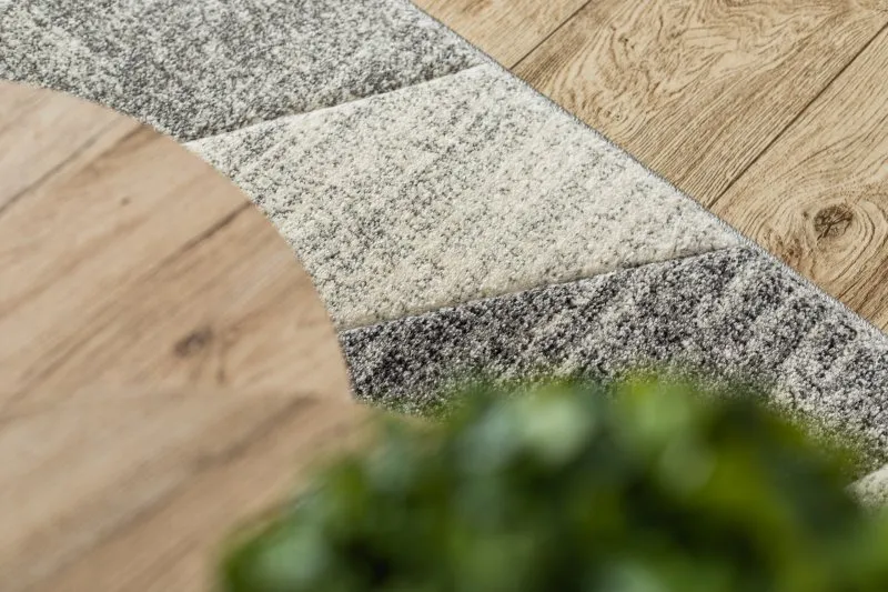 Teppich FEEL 5673/16811 FISCHGRÄTENMUSTER grau / anthrazit / creme
