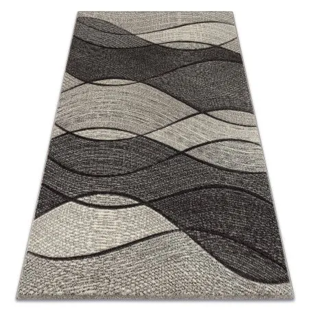 Teppich FEEL 5675/16811 WELLEN grau / anthrazit / creme