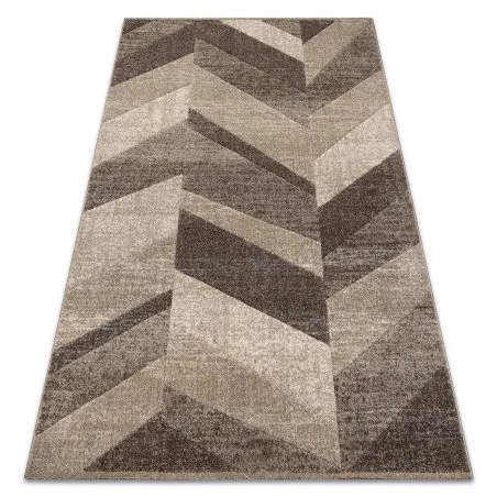Teppich FEEL 5673/15055 FISCHGRÄTENMUSTER beige / braun / creme