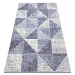 Teppich FEEL Dreiecke beige/violett