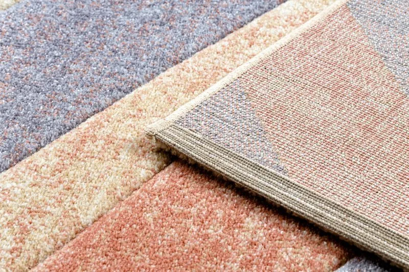 Teppich FEEL 5673/17931 Fischgrätenmuster beige/terrakotta/violett