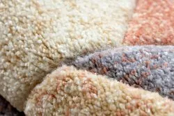 Teppich FEEL 5673/17931 Fischgrätenmuster beige/terrakotta/violett