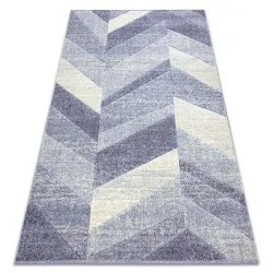 Teppich FEEL Fischgrätenmuster beige/violett
