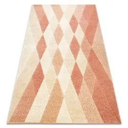Teppich FEEL Diamanten beige/terrakotta