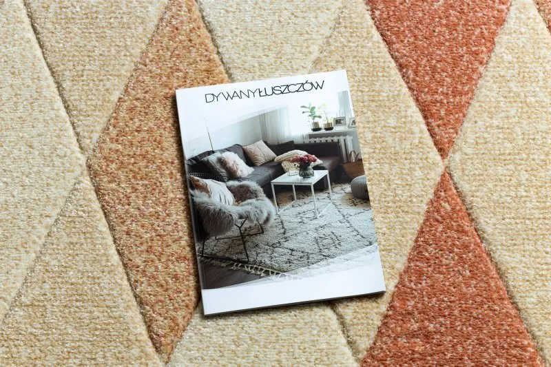 Teppich FEEL 5674/17911 Diamanten beige/terrakotta