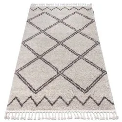 Teppich BERBER ASILA sahne / braun Franse berber marokkanisch shaggy zottig