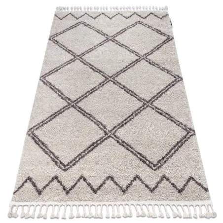 Teppich BERBER ASILA B5970 sahne / braun Franse berber marokkanisch shaggy zottig