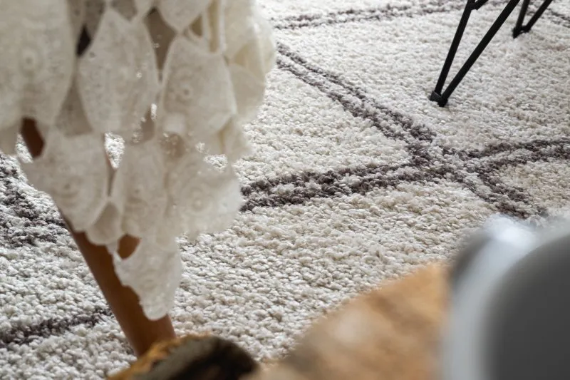 Teppich BERBER ASILA B5970 sahne / braun Franse berber marokkanisch shaggy zottig