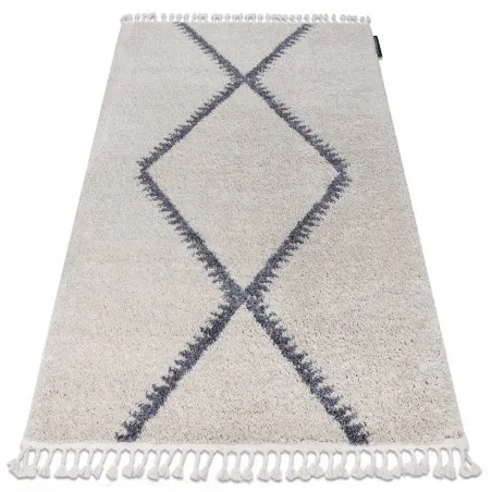 Teppich BERBER MEKNES B5910 sahne / grau Franse berber marokkanisch shaggy zottig