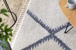 Teppich BERBER MEKNES B5910 sahne / grau Franse berber marokkanisch shaggy zottig
