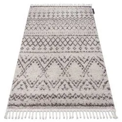 Teppich BERBER RABAT sahne / braun Franse berber marokkanisch shaggy zottig