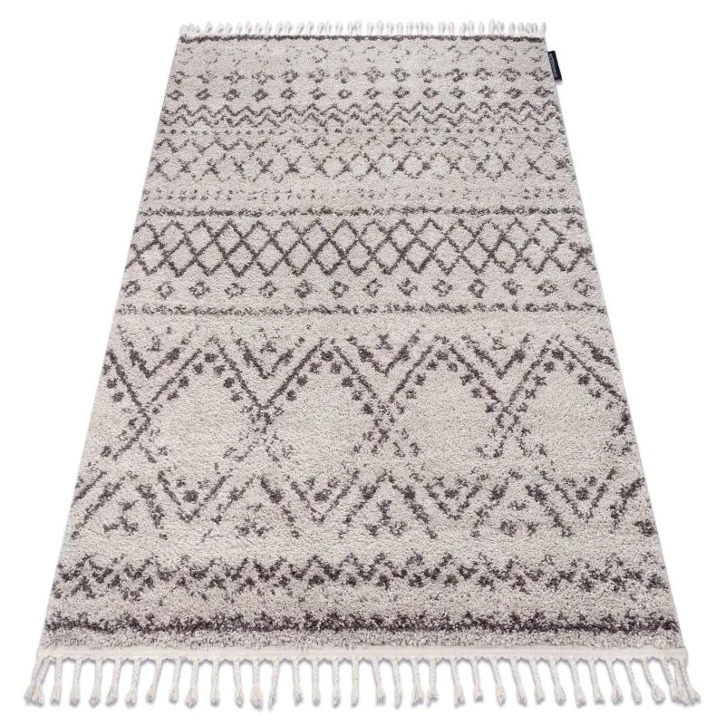 Teppich BERBER RABAT G0526 sahne / braun Franse berber marokkanisch shaggy zottig
