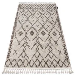 Teppich BERBER TANGER sahne / braun Franse berber marokkanisch shaggy