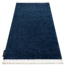 Teppich BERBER dunkelblau Franse berber marokkanisch shaggy