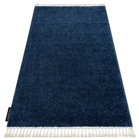 Teppich BERBER 9000 dunkelblau Franse berber marokkanisch shaggy
