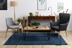 Teppich BERBER 9000 dunkelblau Franse berber marokkanisch shaggy