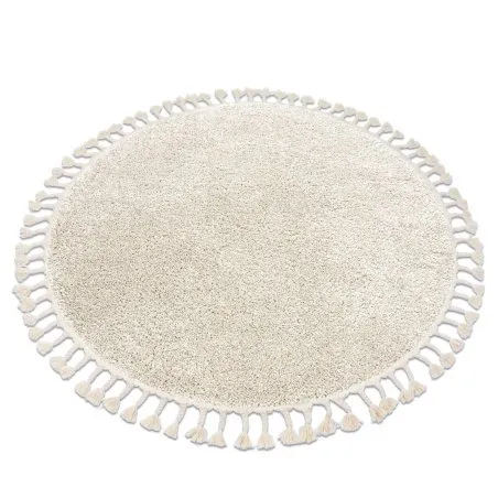 Teppich BERBER 9000 Kreis sahne Franse berber marokkanisch shaggy
