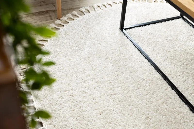 Teppich BERBER 9000 Kreis sahne Franse berber marokkanisch shaggy